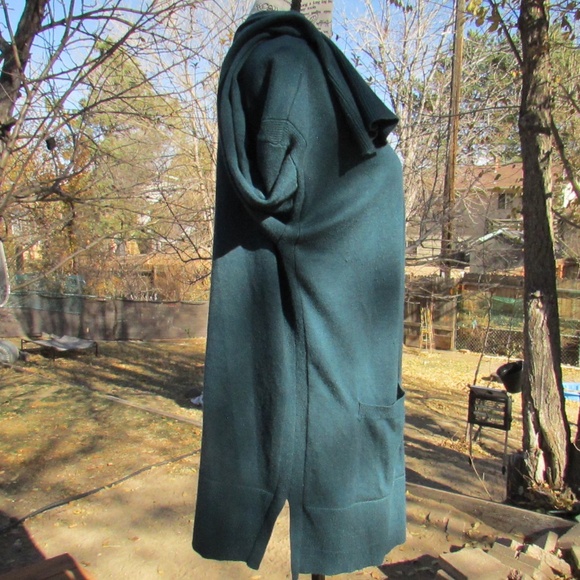 Time and Tru Teal Women's Cardigan - Picture 4 of 7